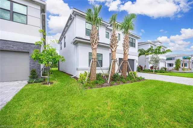 a house view with a garden space