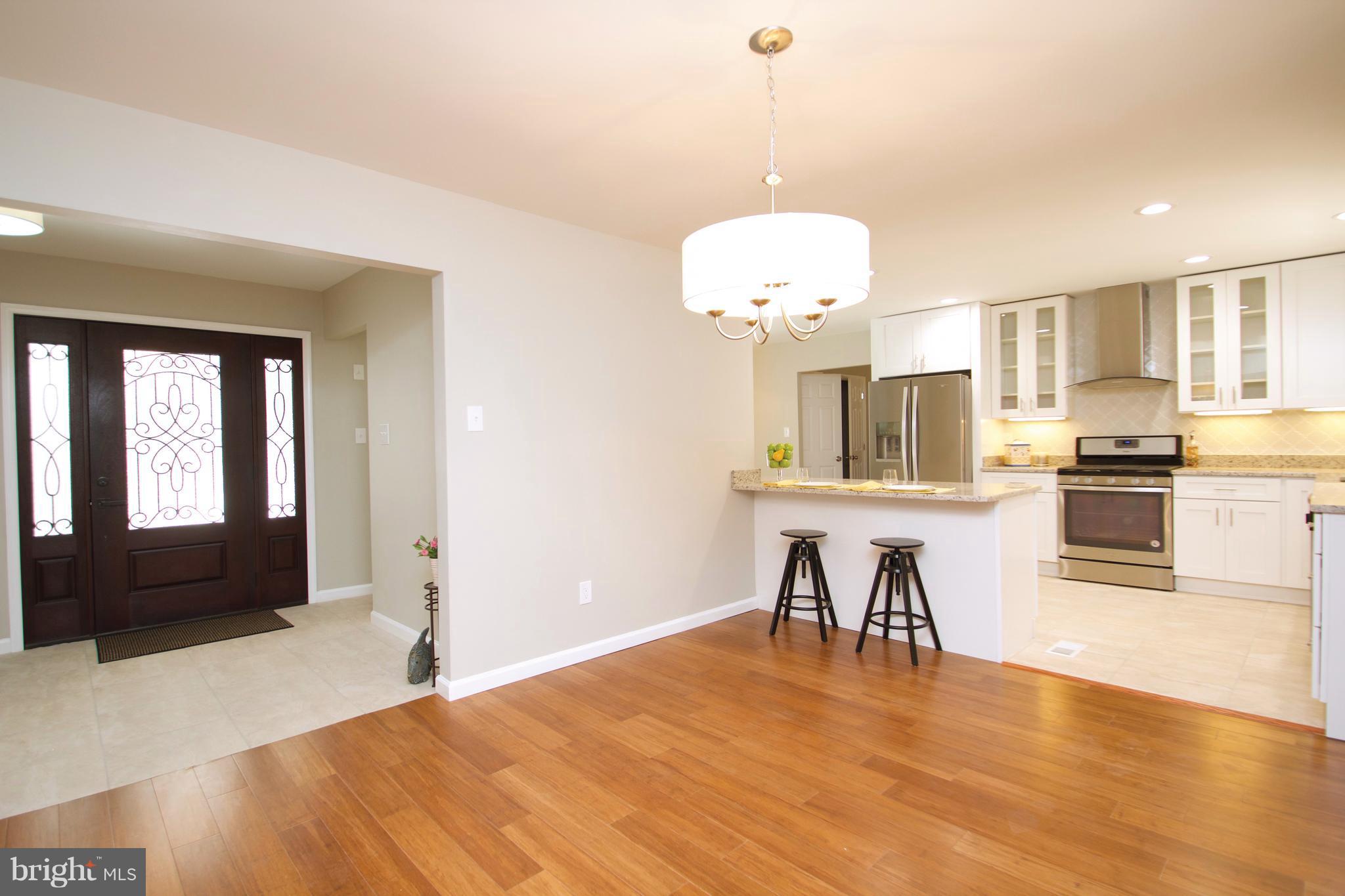 3217 Birchtree Lane Silver Spring, MD 20906 - Photo 2 of 30 Kitchen w/ View of Welcoming Foyer