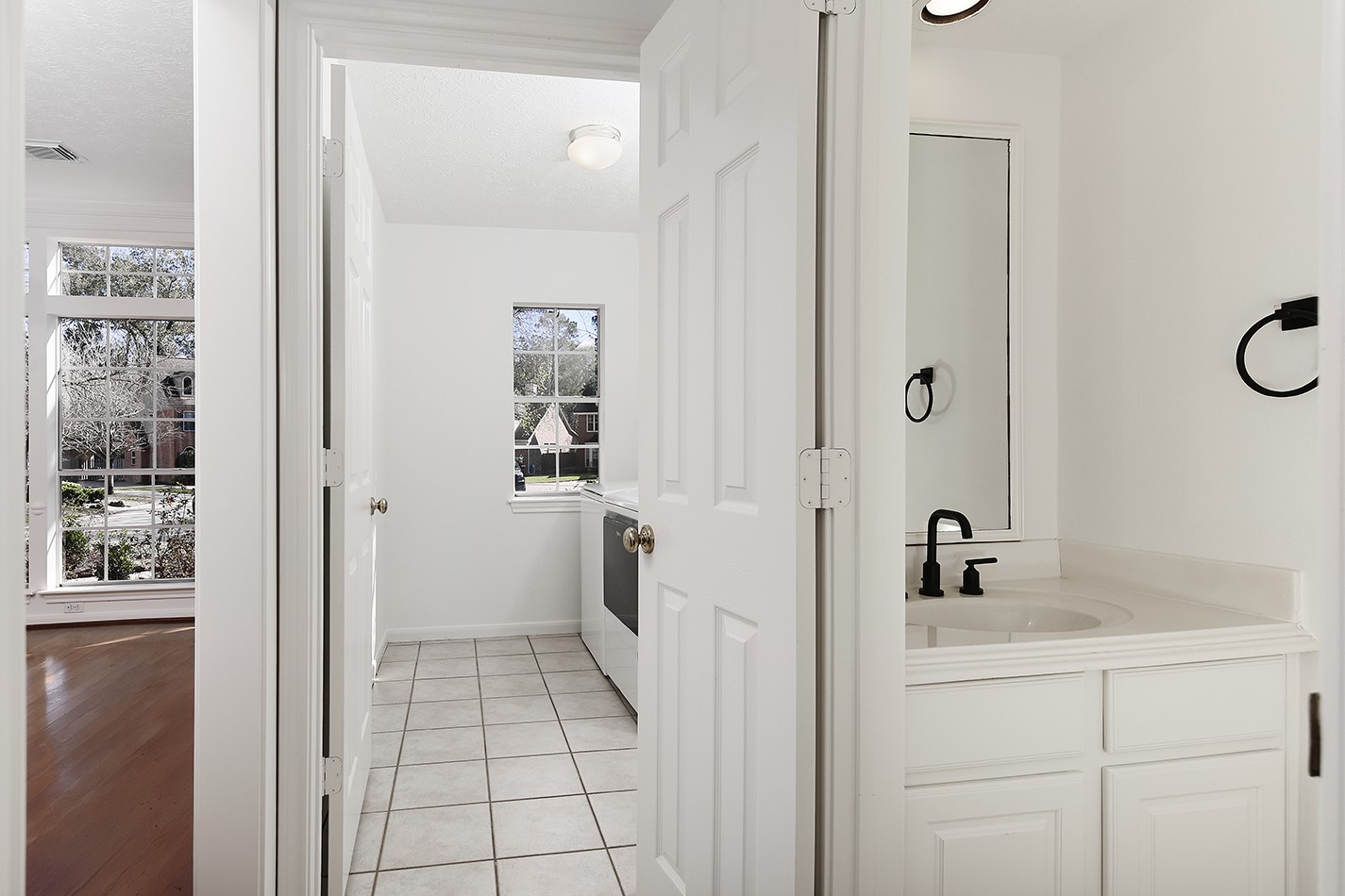 6315 Three Flower Lane Houston, TX 77345 - Photo 18 of 29 a bathroom with a sink and a mirror