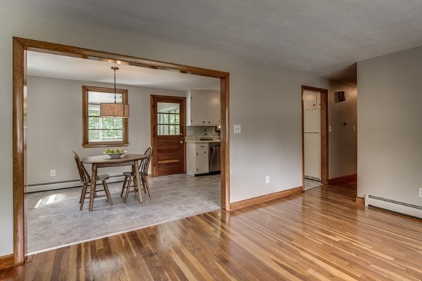 6 Hanson Road Wilmington, MA 01887 - Photo 7 of 29 an empty room and dining area with wooden floor