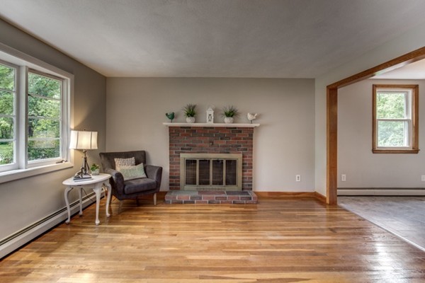 6 Hanson Road Wilmington, MA 01887 - Photo 8 of 29 a living room with furniture and a fireplace