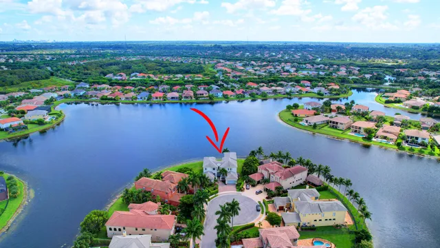 a view of a city with lawn chairs