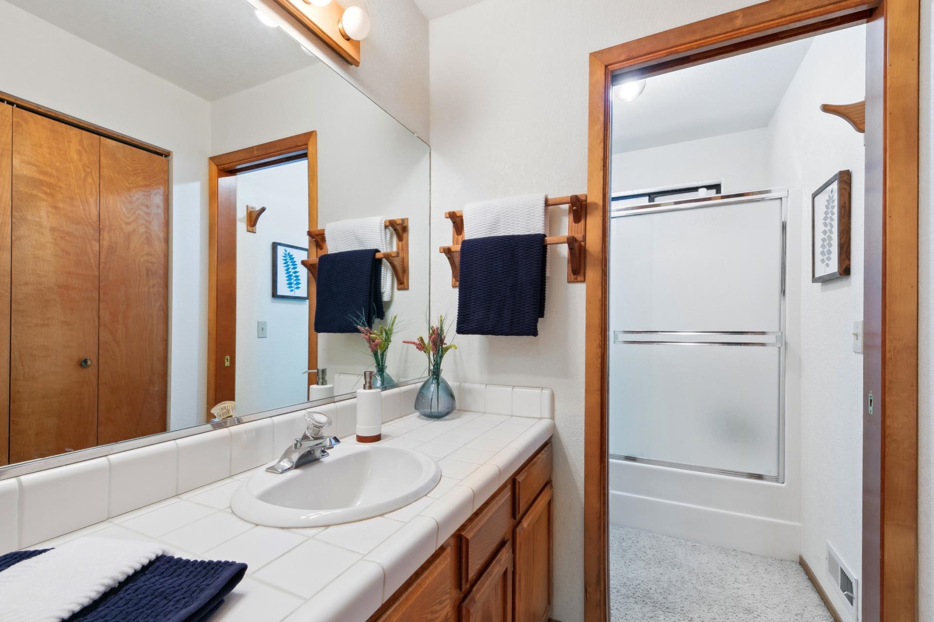 11400 Sitzmark Way Truckee, CA 96161 - Photo 18 of 21 a bathroom with a sink and a mirror