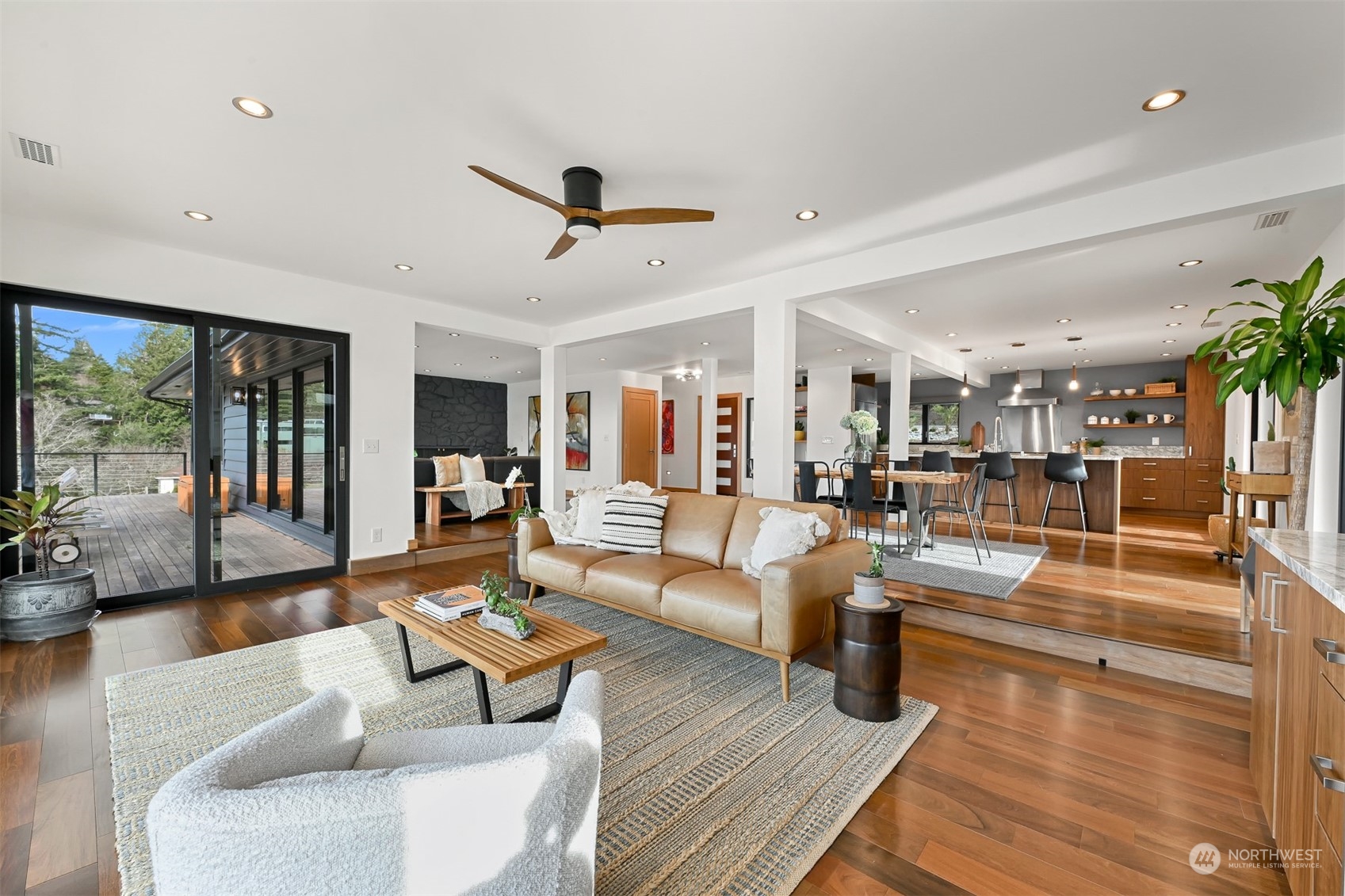 426 Bayside Road Bellingham, WA 98225 - Photo 10 of 42 a living room with furniture and a large window