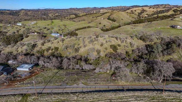 a view of a water with a mountain