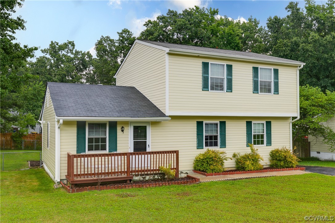 213 Monath Road Chesterfield, VA 23236 - Photo 2 of 38 a front view of a house with a garden