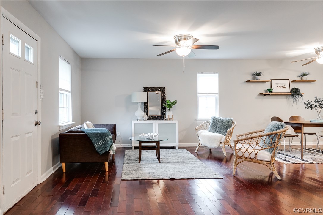 213 Monath Road Chesterfield, VA 23236 - Photo 4 of 38 a living room with furniture and a wooden floor