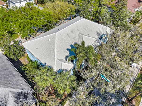 an aerial view of a football ground