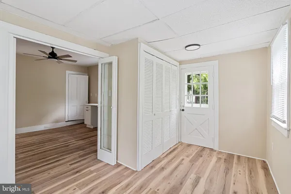 wooden floor in an empty room