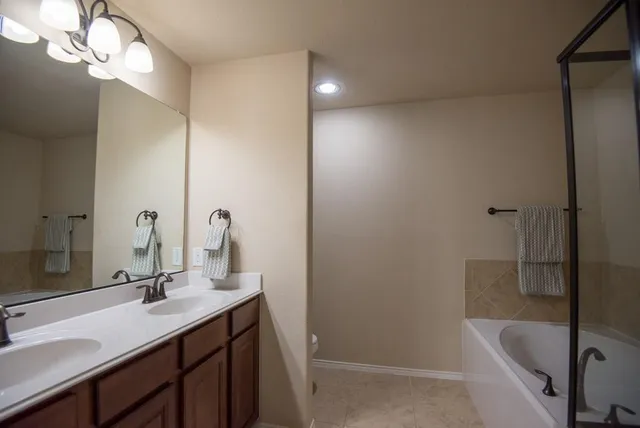 a room with furniture