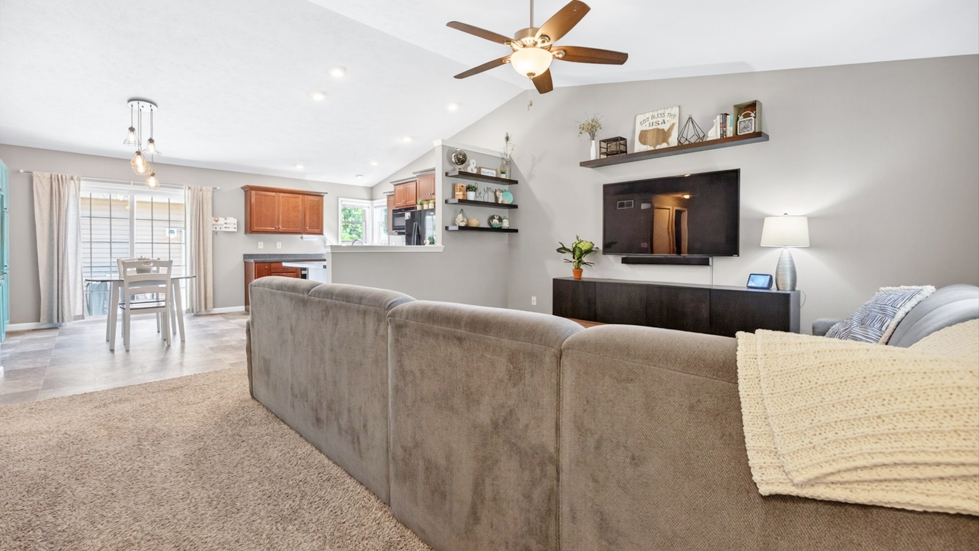 308 East Locust Street Normal, IL 61761 - Photo 3 of 40 a living room with furniture and a flat screen tv