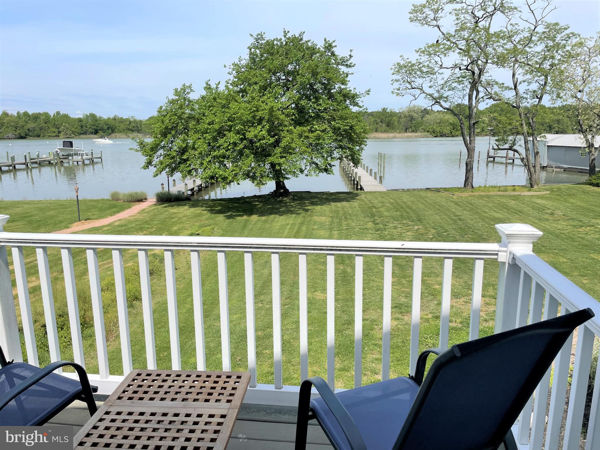 226 Bentons Pleasure Road Chester, MD 21619 - Photo 27 of 45 Serene waterfront view from a cozy balcony.