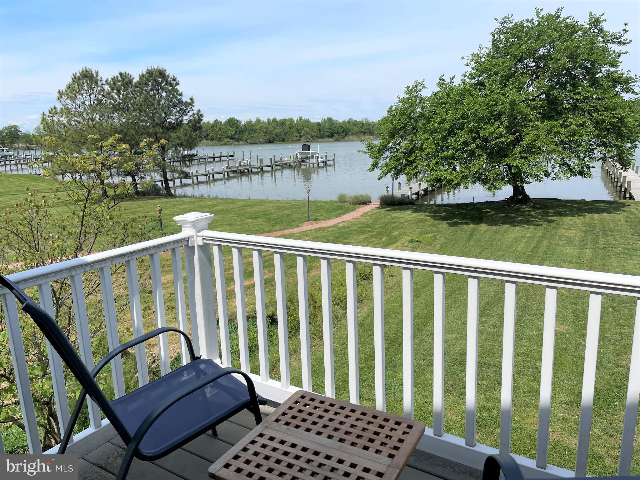 226 Bentons Pleasure Road Chester, MD 21619 - Photo 33 of 45 Serene waterfront view from a cozy balcony.