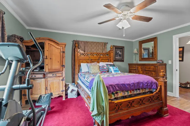 a view of yard from deck having patio