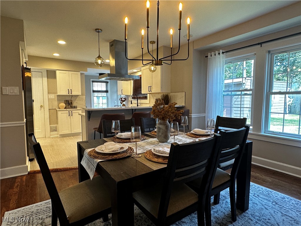 2255 Edgerton Road University Heights, OH 44118 - Photo 11 of 33 Dining space featuring hardwood / wood-style floors and a wealth of natural light