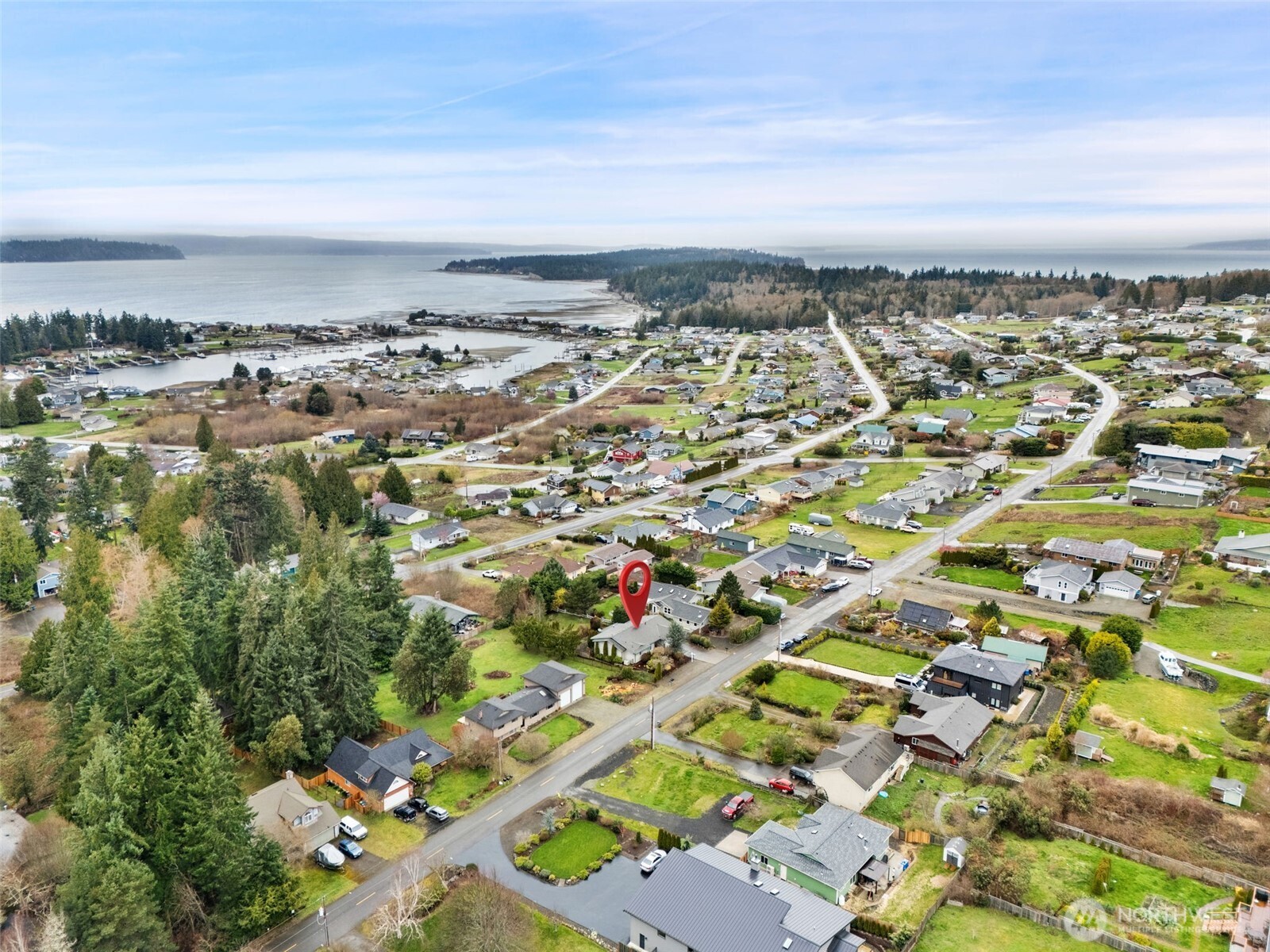 37399 Buck Road Northeast Hansville, WA 98340 - Photo 32 of 40 an aerial view of multiple house