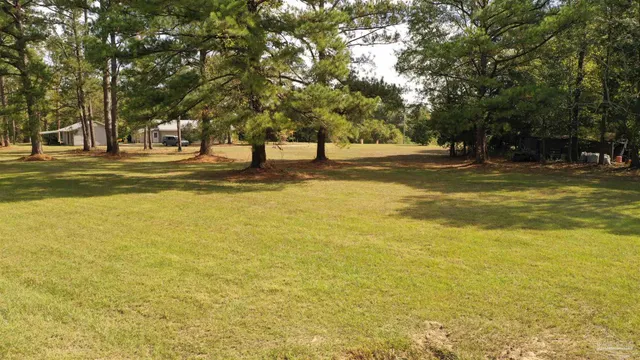 a view of house with trees in the background