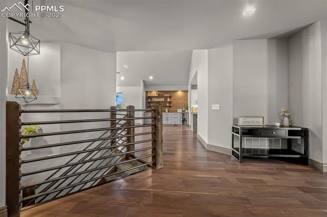 a view of dining room with furniture