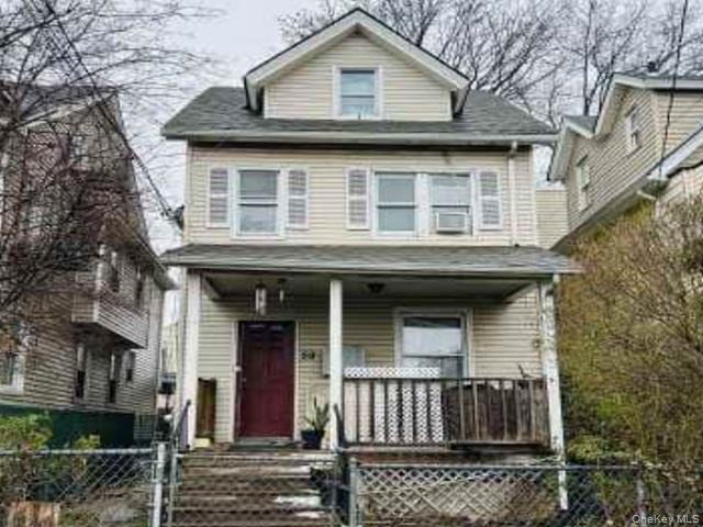 a front view of a house