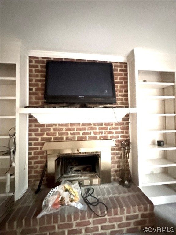 13002 Rockridge Road Chester, VA 23831 - Photo 29 of 49 a view of fireplace and kitchen view