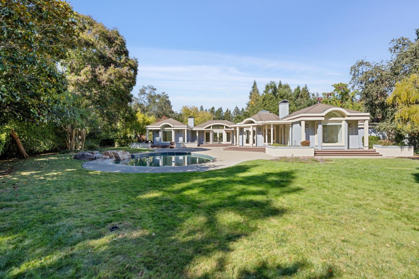 39 Faxon Road Atherton, CA 94027 - Photo 1 of 15 a view of a house with a big yard