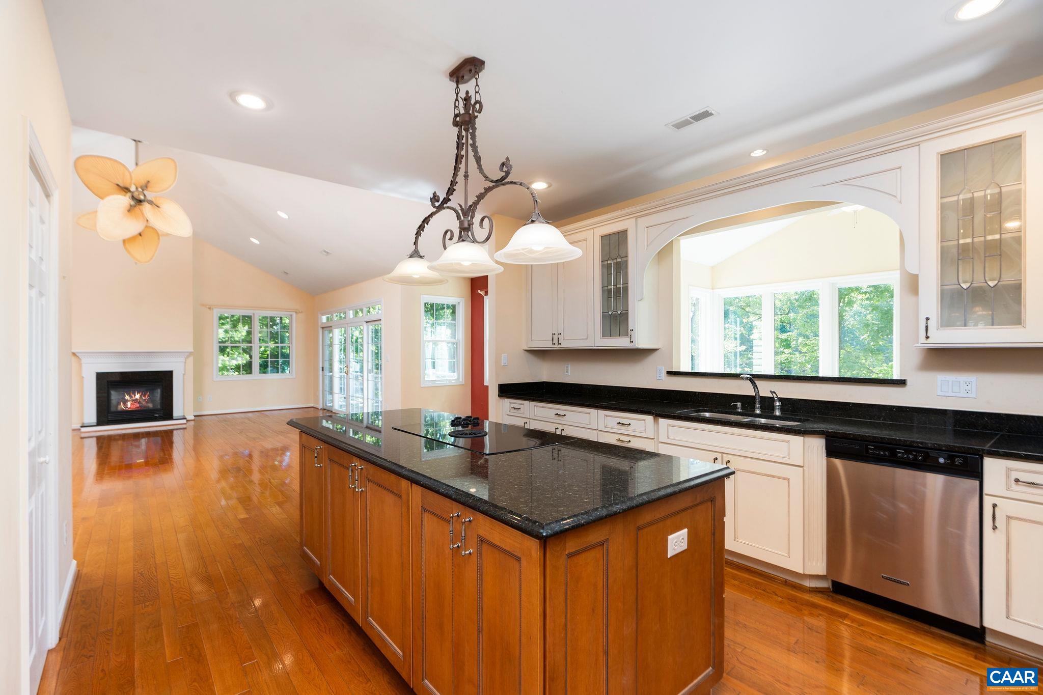 21 Amethyst Road Palmyra, VA 22963 - Photo 16 of 66 a kitchen with stainless steel appliances granite countertop a sink a stove and a wooden floors