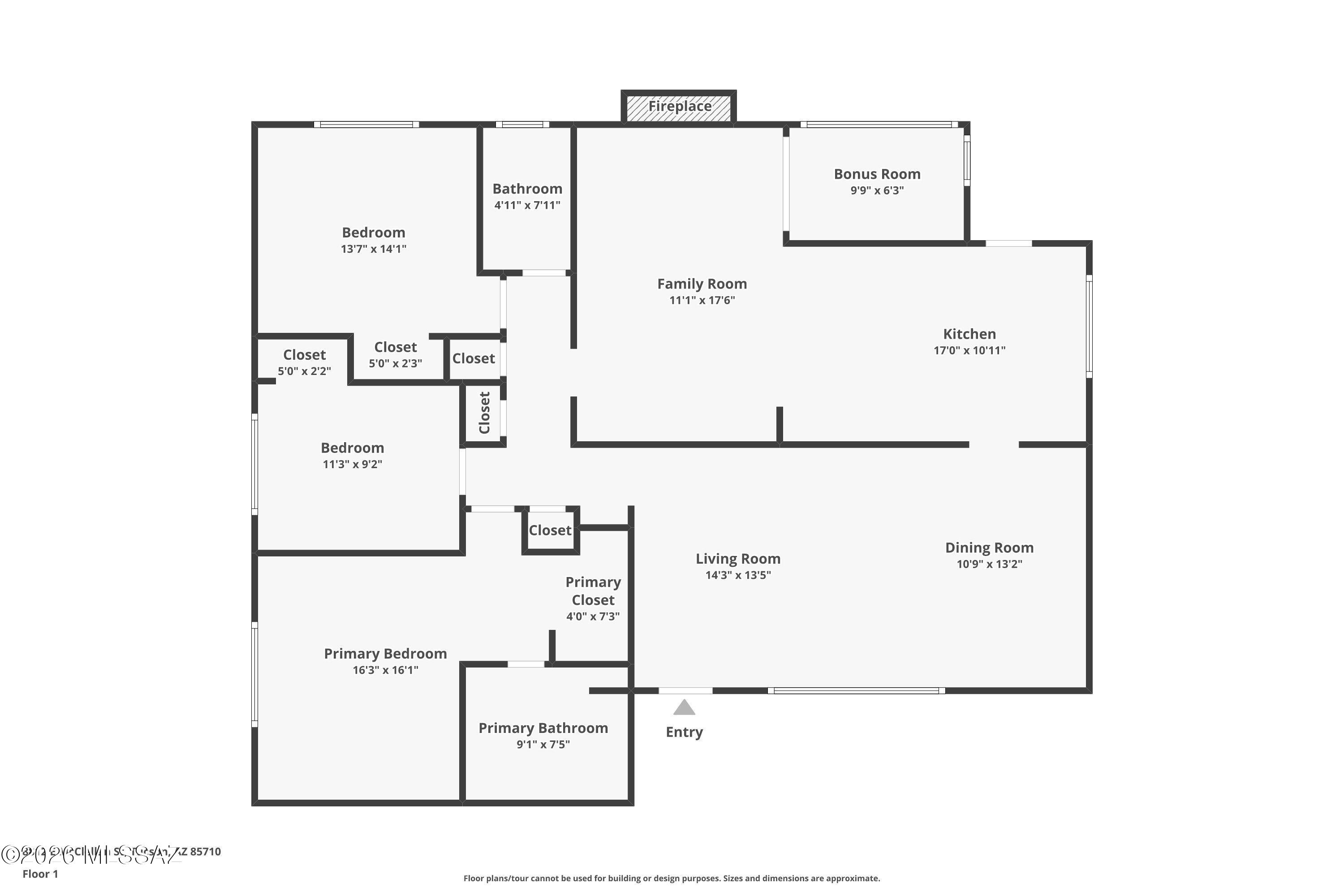 8812 East Mcclellan Street Tucson, AZ 85710 - Photo 42 of 42 Floorplan