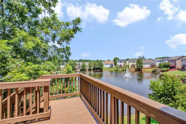 a view of city from a balcony