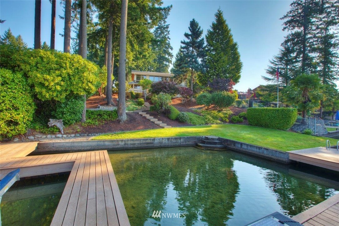 1822 Channel Road East Lake Tapps, WA 98391 - Photo 35 of 38 a view of swimming pool with a yard