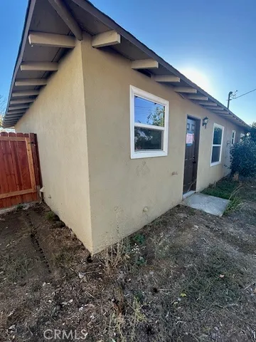 a backyard of a house