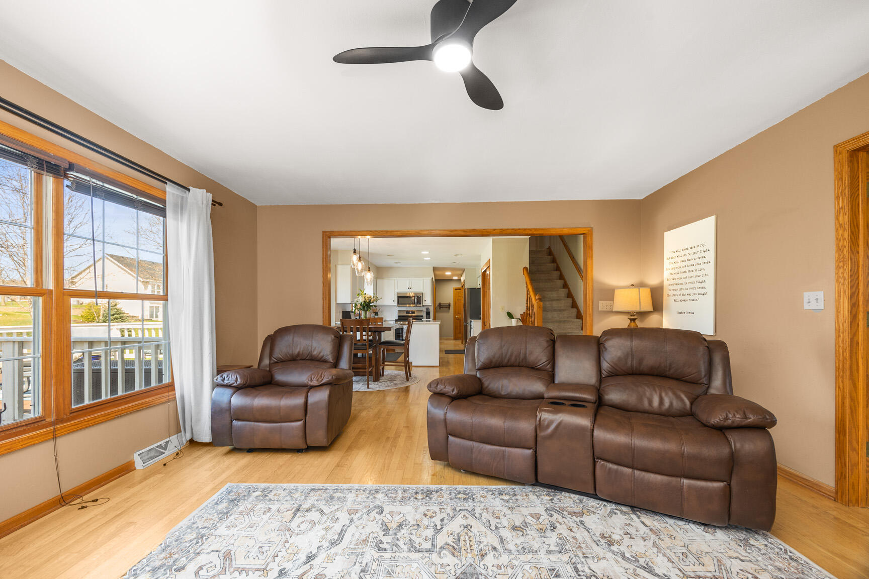 519 2 Rivers Drive Mukwonago, WI 53149 - Photo 9 of 35 LR to Kitchen