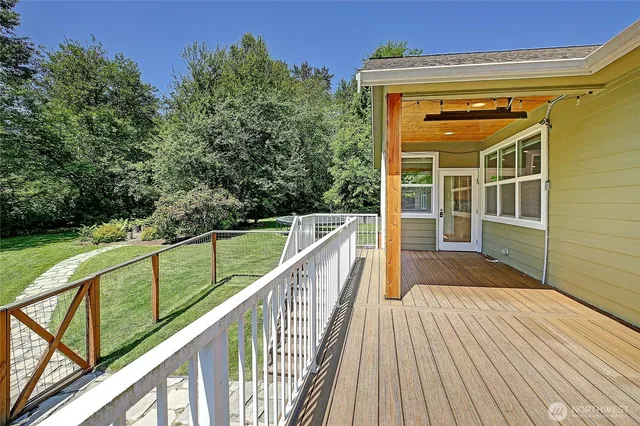 a view of outdoor space and garden