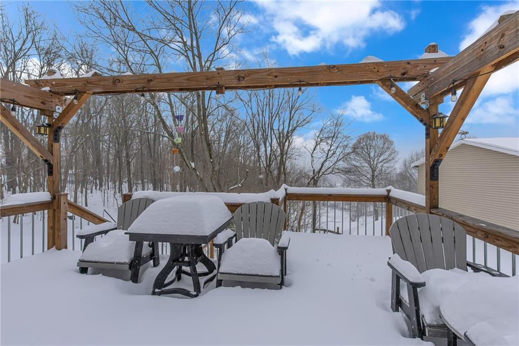 750 Old Millcreek Road Hookstown, PA 15050 - Photo 4 of 44 Snowy deck picture.