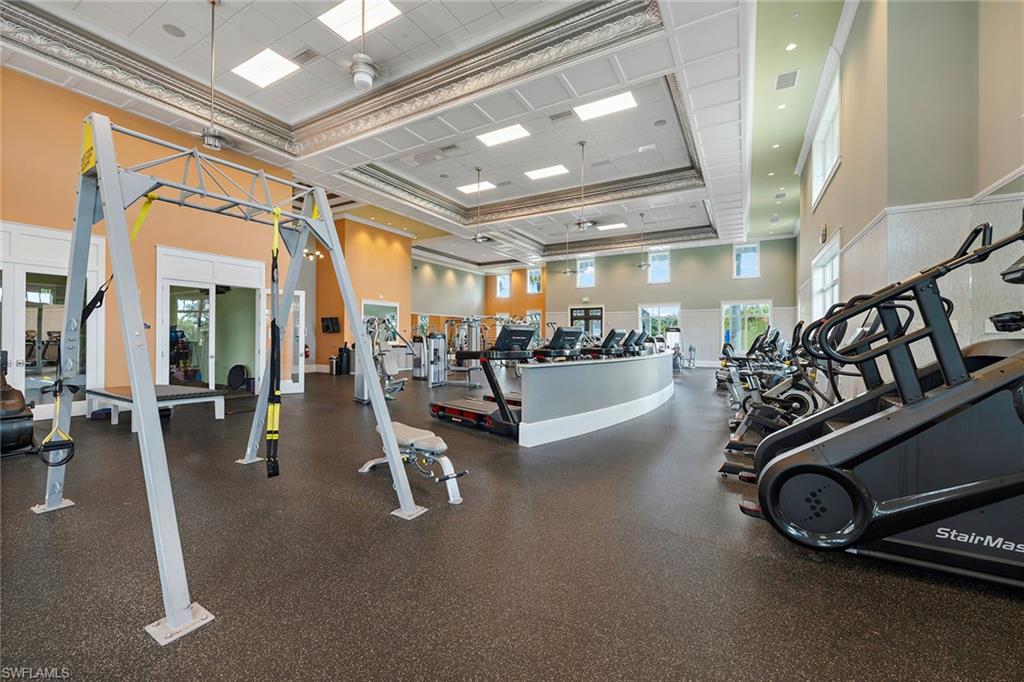 8871 Nevis Way Naples, FL 34112 - Photo 40 of 50 a view of a room with gym equipment