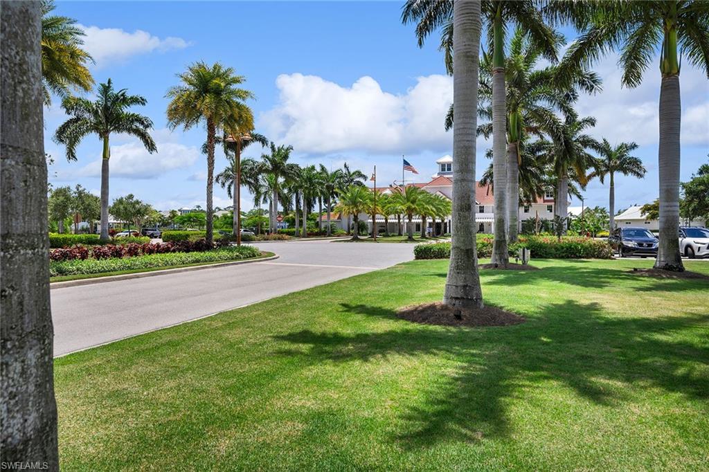 8871 Nevis Way Naples, FL 34112 - Photo 41 of 50 a swimming pool with palm trees