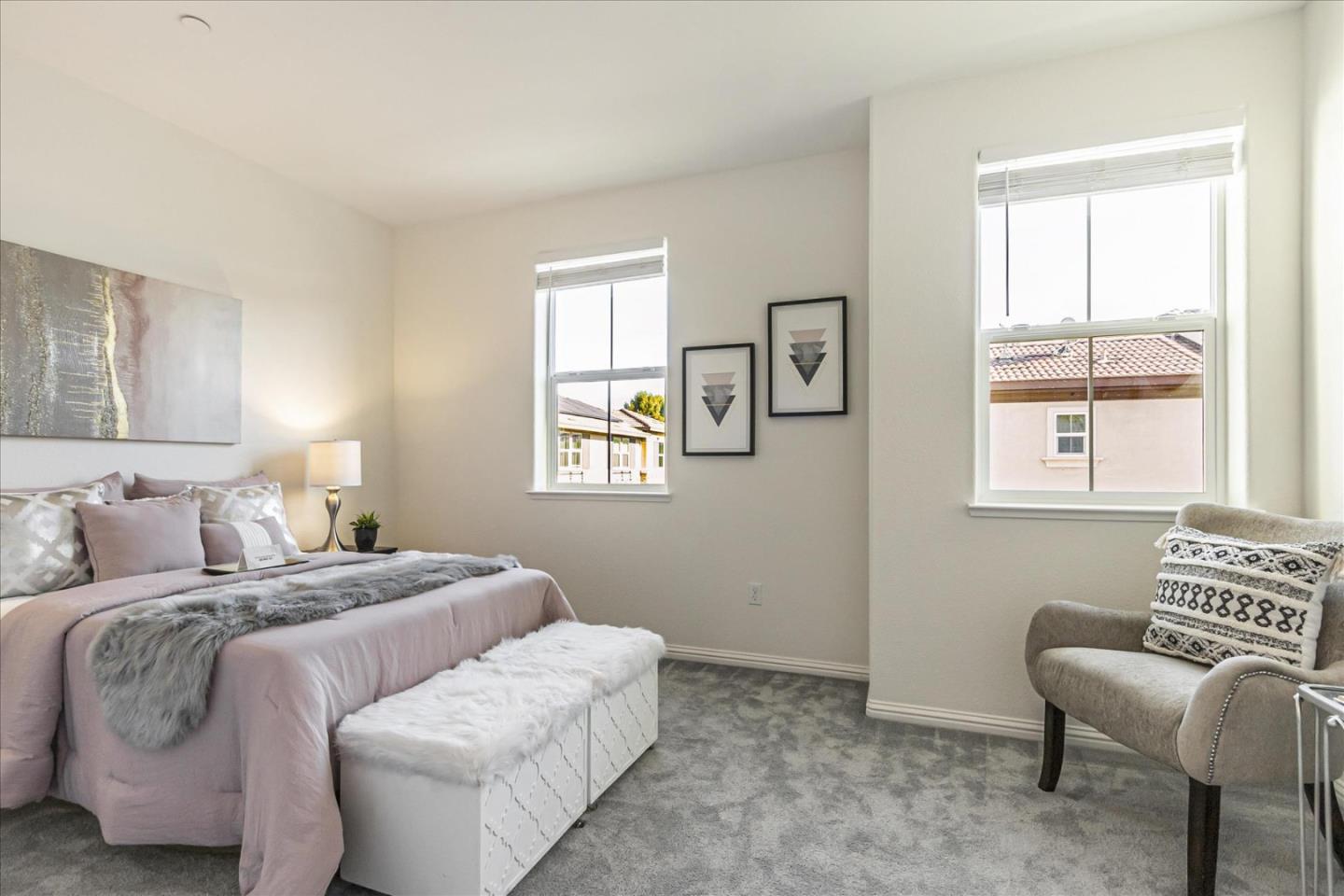 37366 Sequoia Road Fremont, CA 94536 - Photo 17 of 32 a bedroom with a bed and a couch