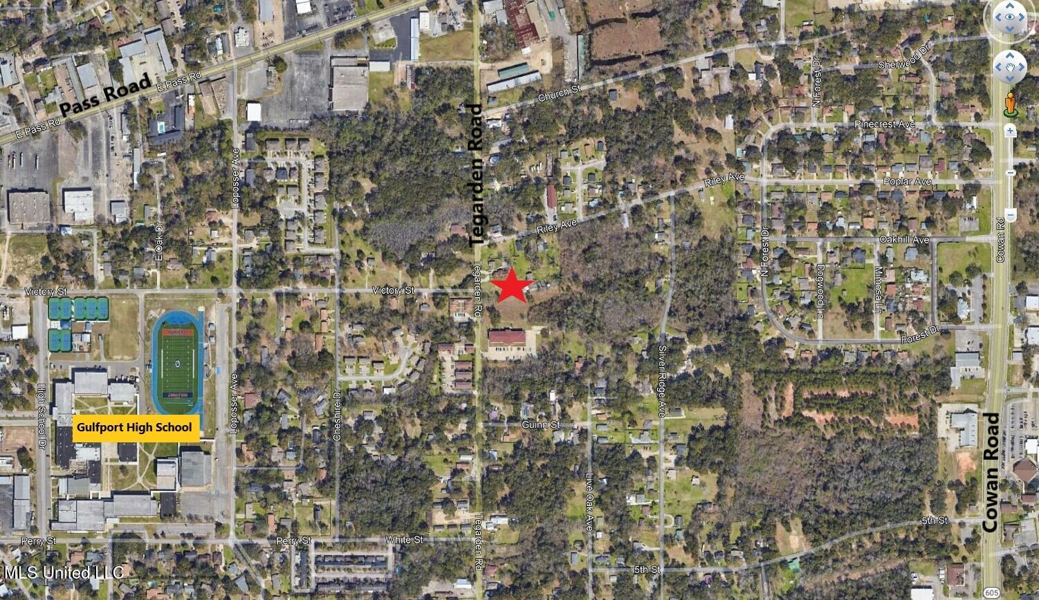 596 Tegarden Road Gulfport, MS 39507 - Photo 30 of 35 596 Tegarden Road Location Map