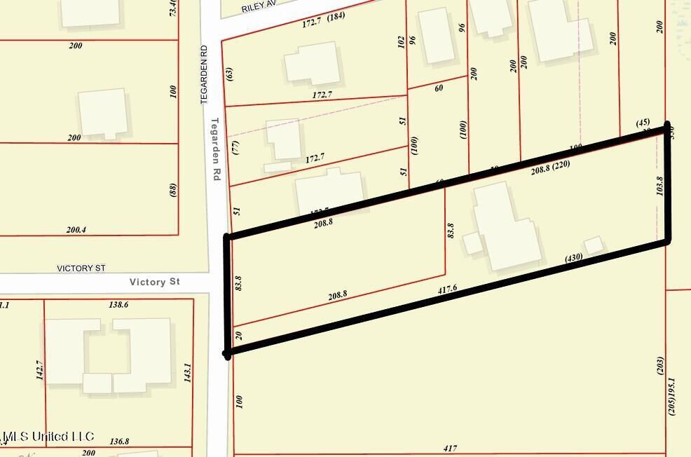 596 Tegarden Road Gulfport, MS 39507 - Photo 5 of 35 596 Tegarden plat map