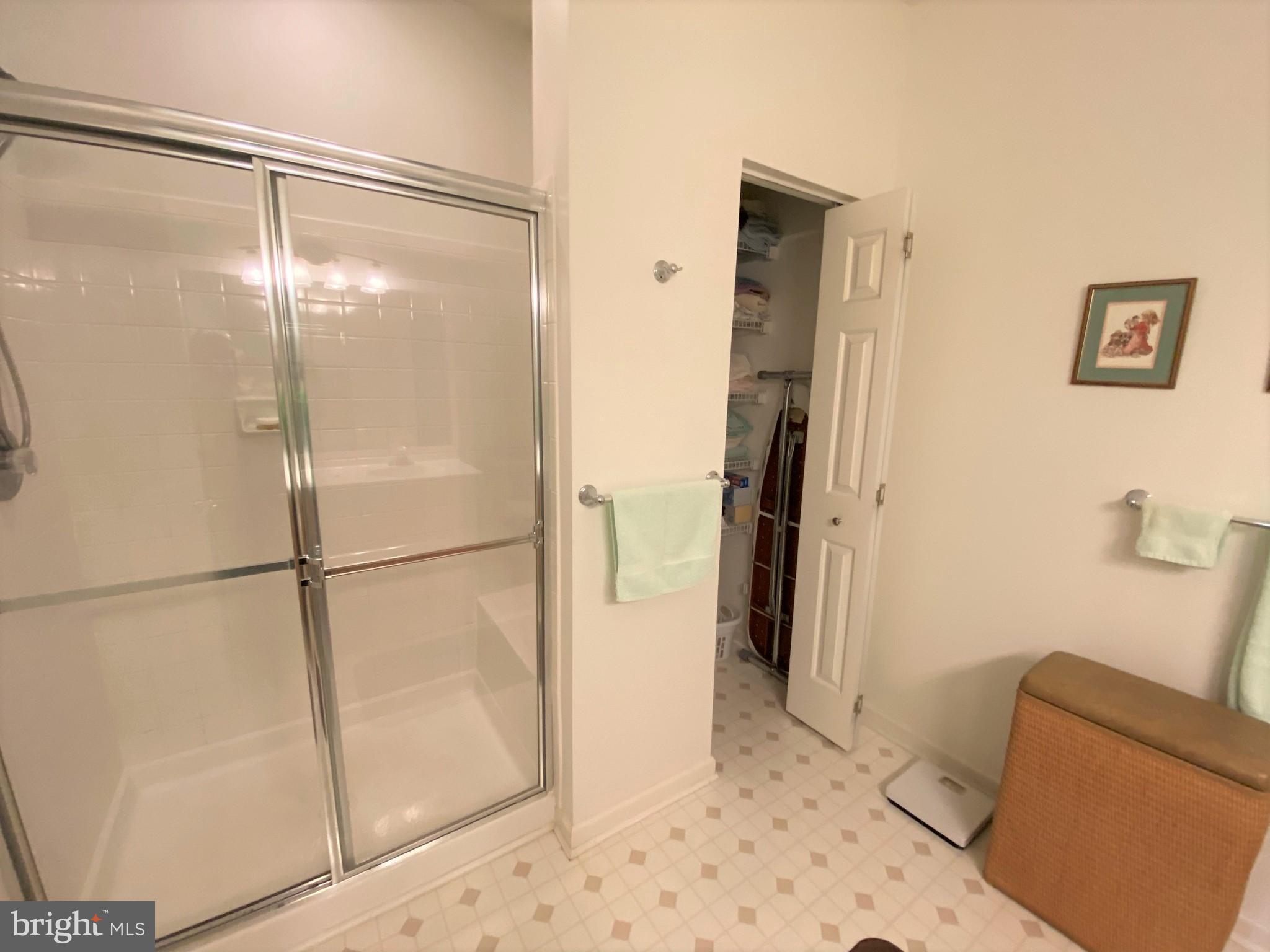 6 Brook Farm Court, Unit E Perry Hall, MD 21128 - Photo 26 of 41 Primary bath w/shower & linen closet