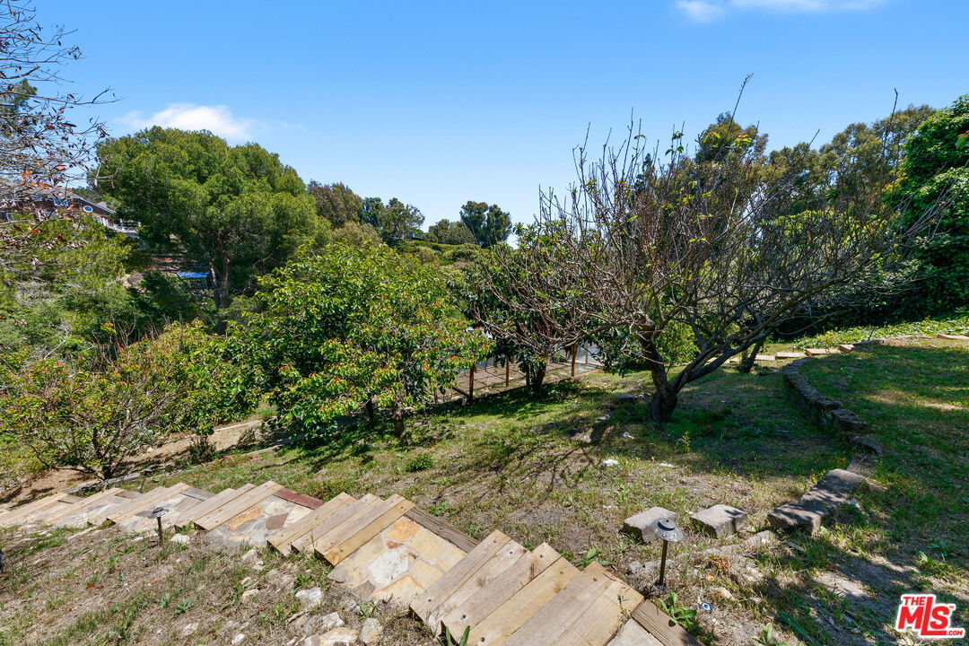 6902 Wildlife Road Malibu, CA 90265 - Photo 41 of 41 a backyard of a house with lots of green space