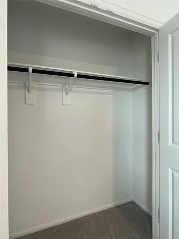 a close view of closet