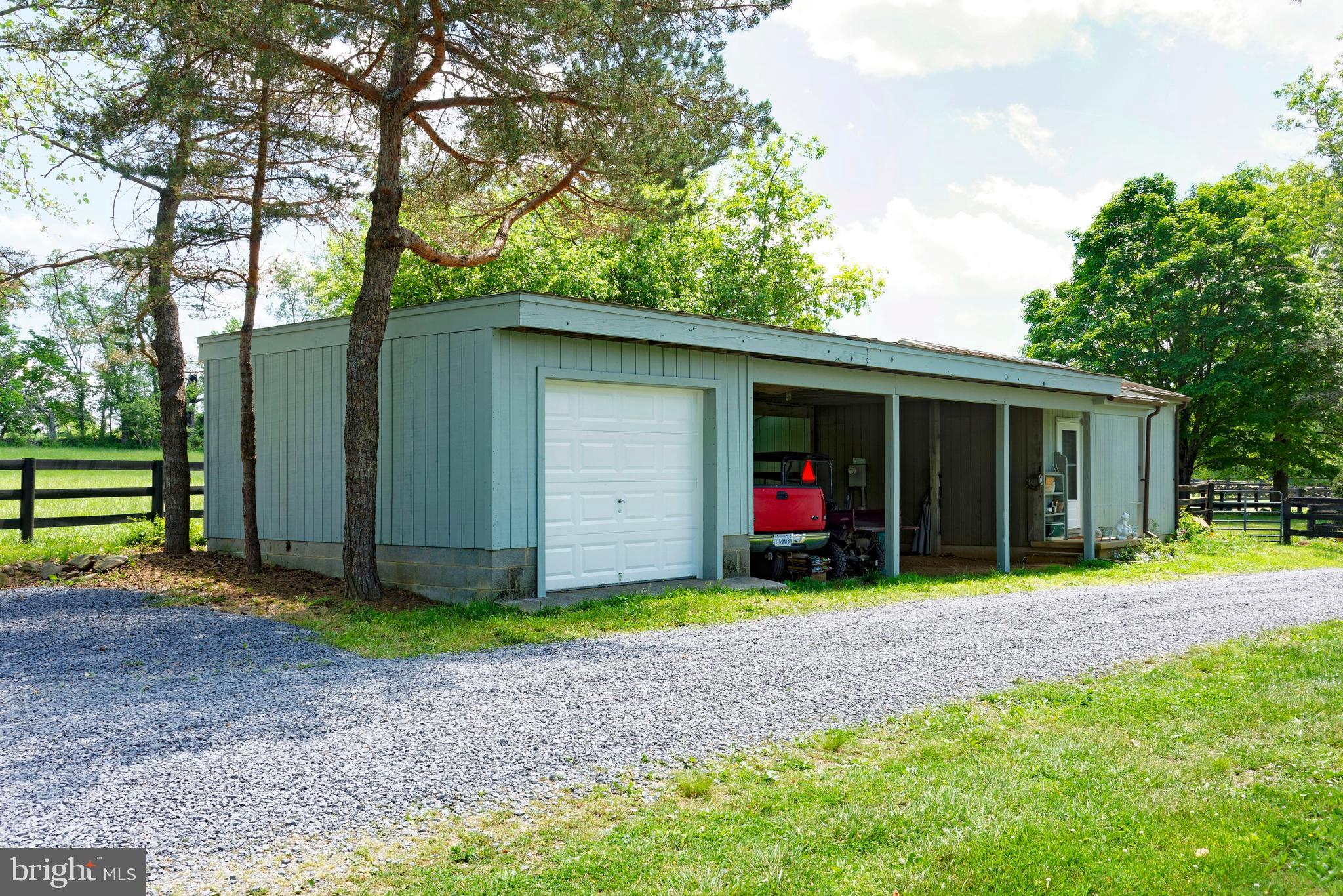 33195 Millville Road Upperville, VA 20184 - Photo 36 of 76 Detached equipment shed w/1-car garage+3 open bays