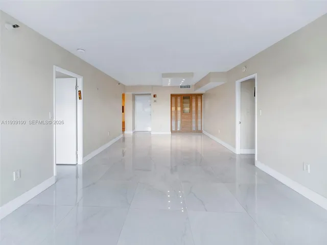 a view of an empty room