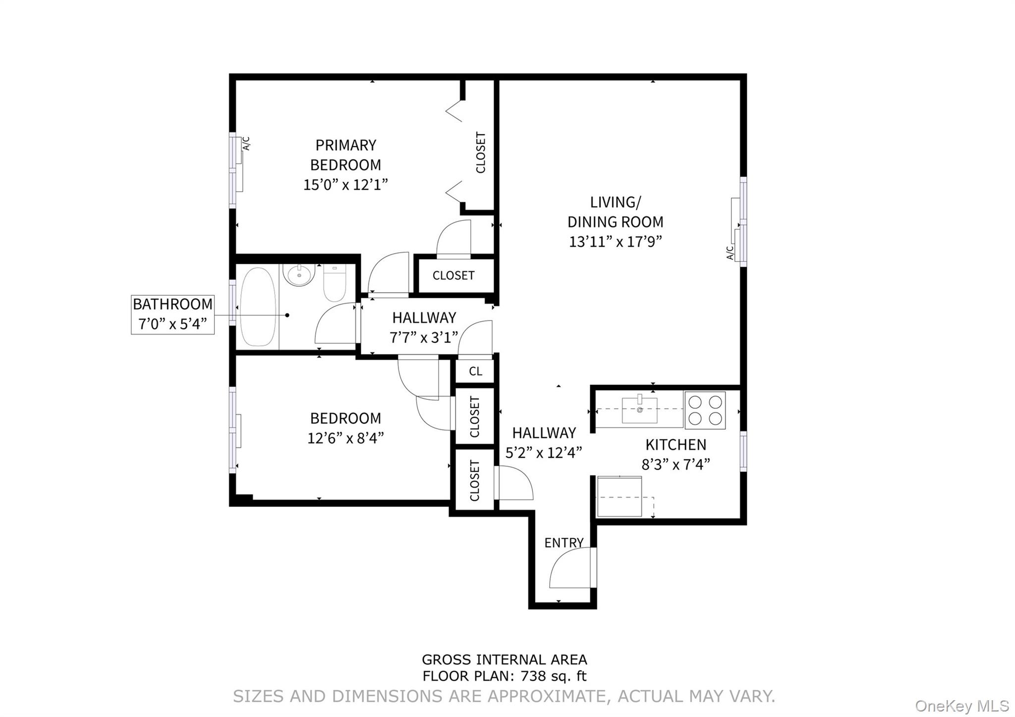 52-21 39th Road, Unit 2A Queens, NY 11377 - Photo 21 of 21 Floor Plan