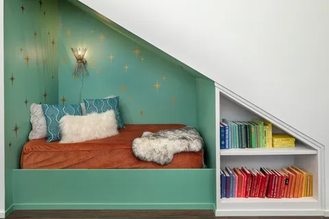 a view of a two chairs in a room