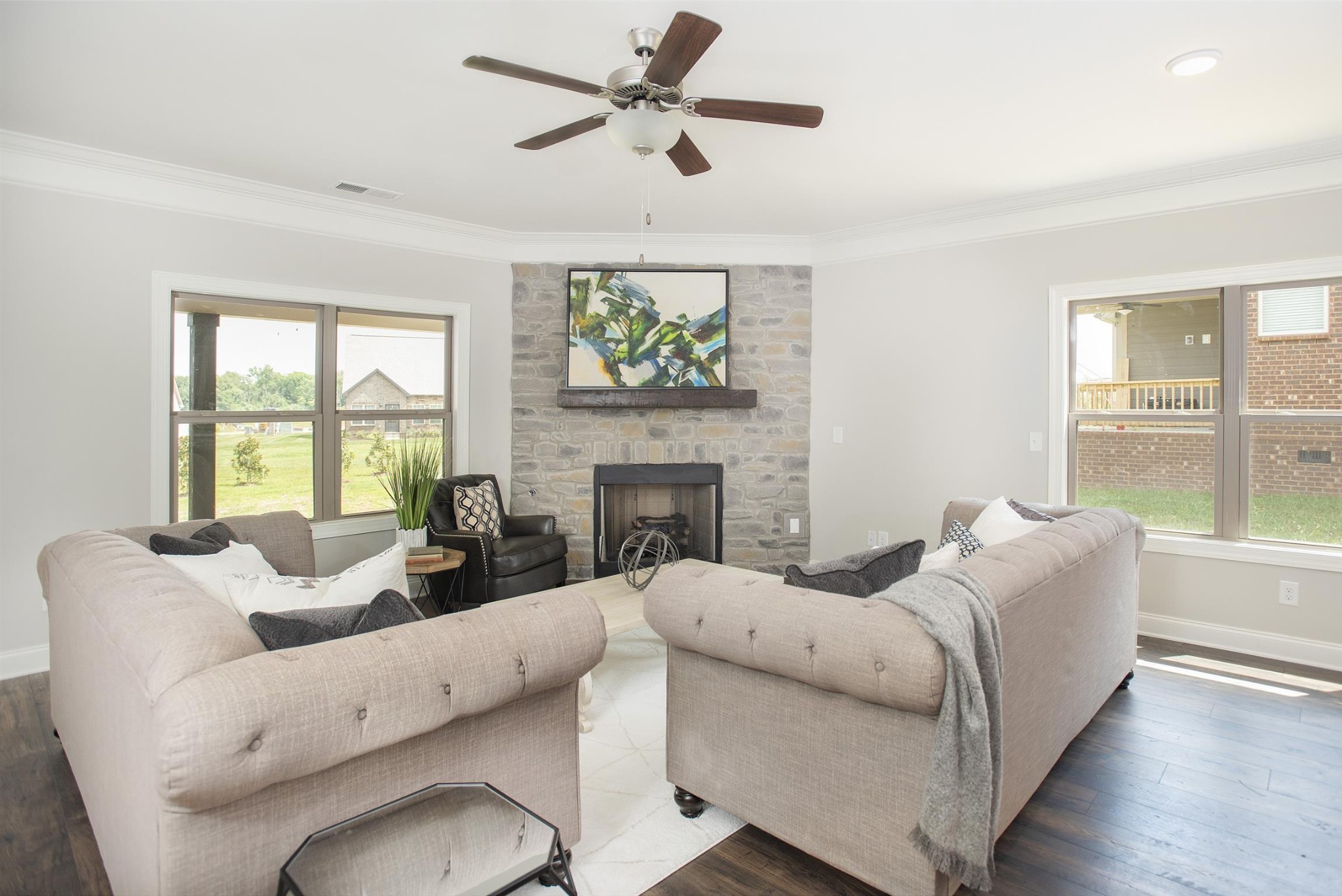 3211 Rift Lane Murfreesboro, TN 37130 - Photo 6 of 17 a living room with furniture and a fireplace