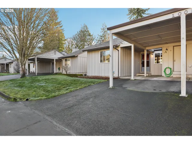 a view of a house with a patio