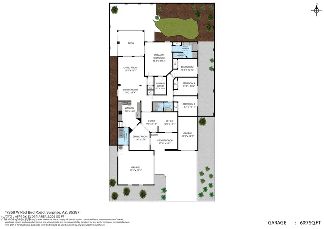 $415,000 | 17368 West Red Bird Road, Surprise, AZ 85387