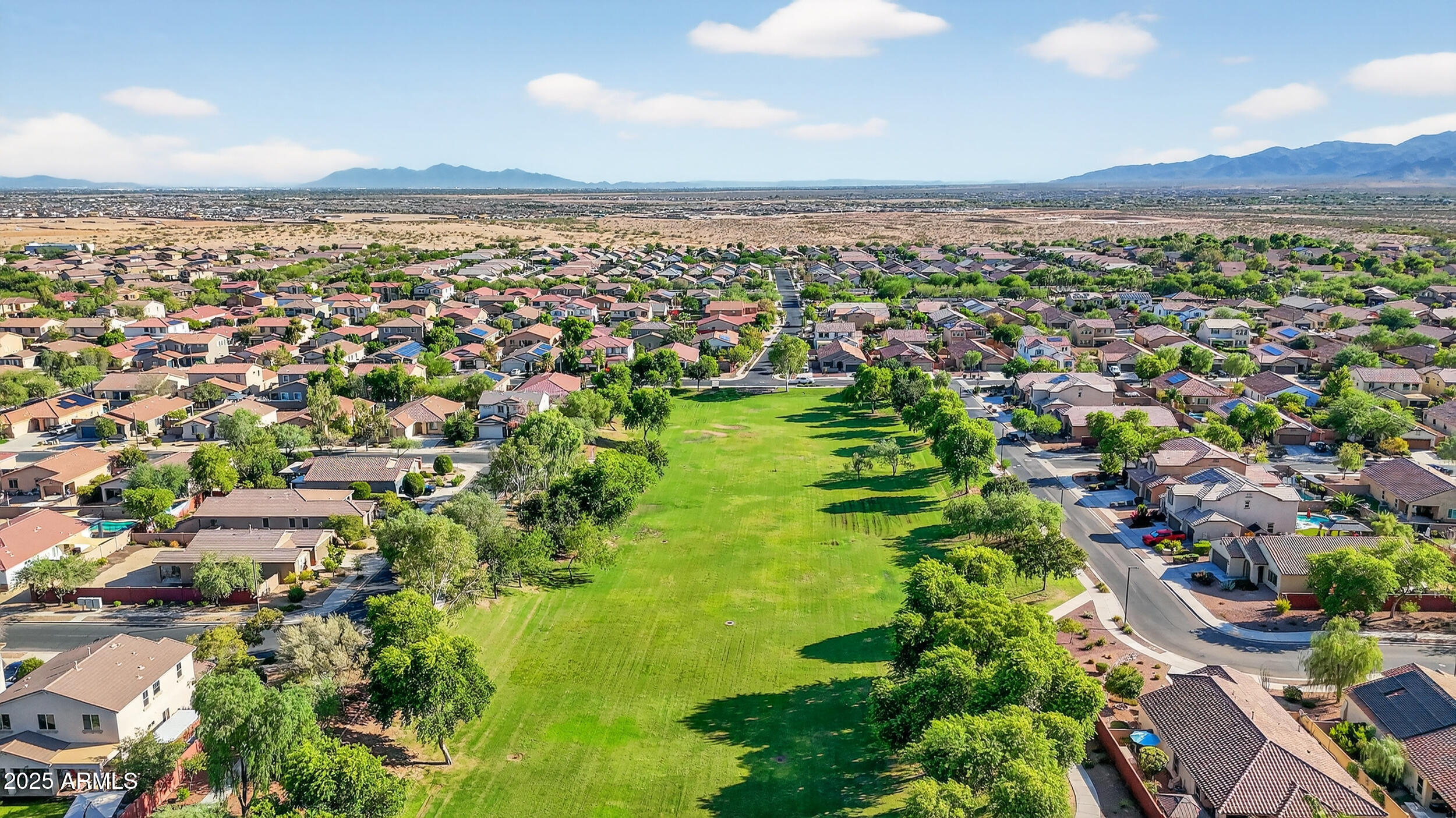 17368 West Red Bird Road Surprise, AZ 85387 - Photo 72 of 82 an aerial view of residential building and trees