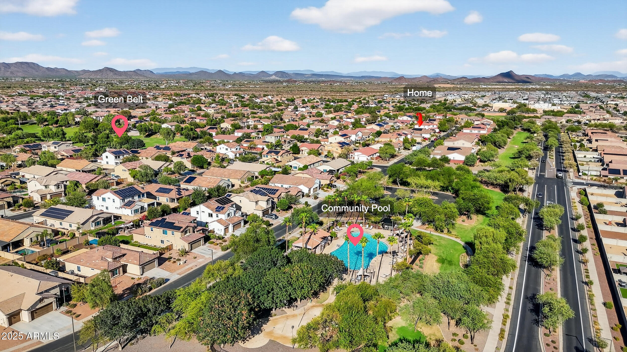 17368 West Red Bird Road Surprise, AZ 85387 - Photo 77 of 82 an aerial view of multiple house
